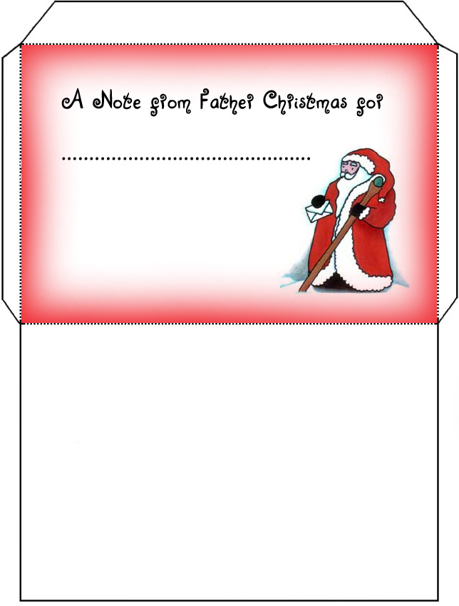 Free Santa Letter And Envelope Template