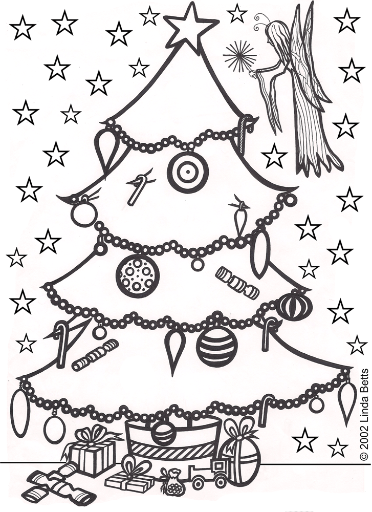 Fairy and Christmas tree to Fairy and Christmas tree to