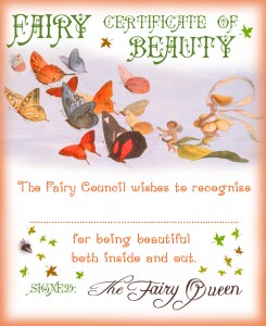 Fairy Certificate of Beauty