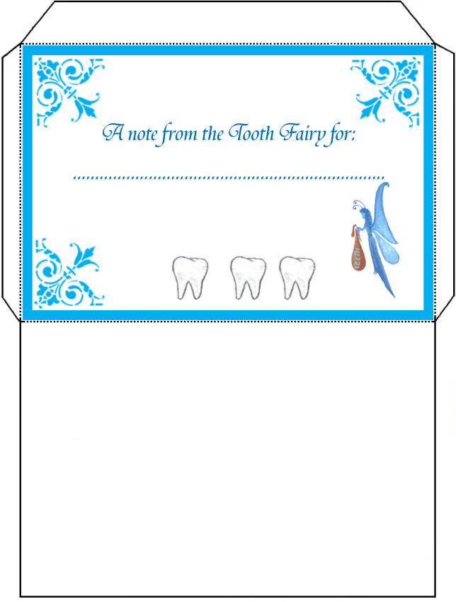 Tooth Fairy Envelope Rooftop Post Printables