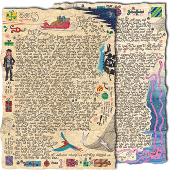 Father Christmas and the Pirates Story-Letter by Leone Annabella Betts