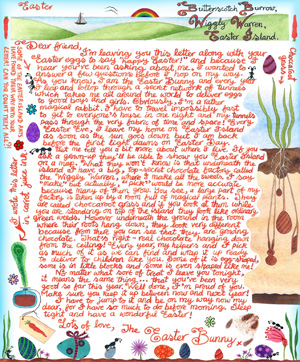 Easter Bunny Letter: My Secret Chocolate Factory