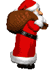 Father Christmas with his sack of toys