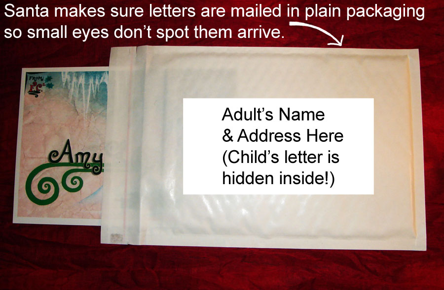 Santa Letter Hidden in Plain Packaging