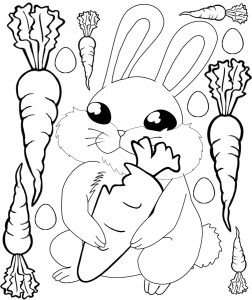 Easter Bunny with Carrot