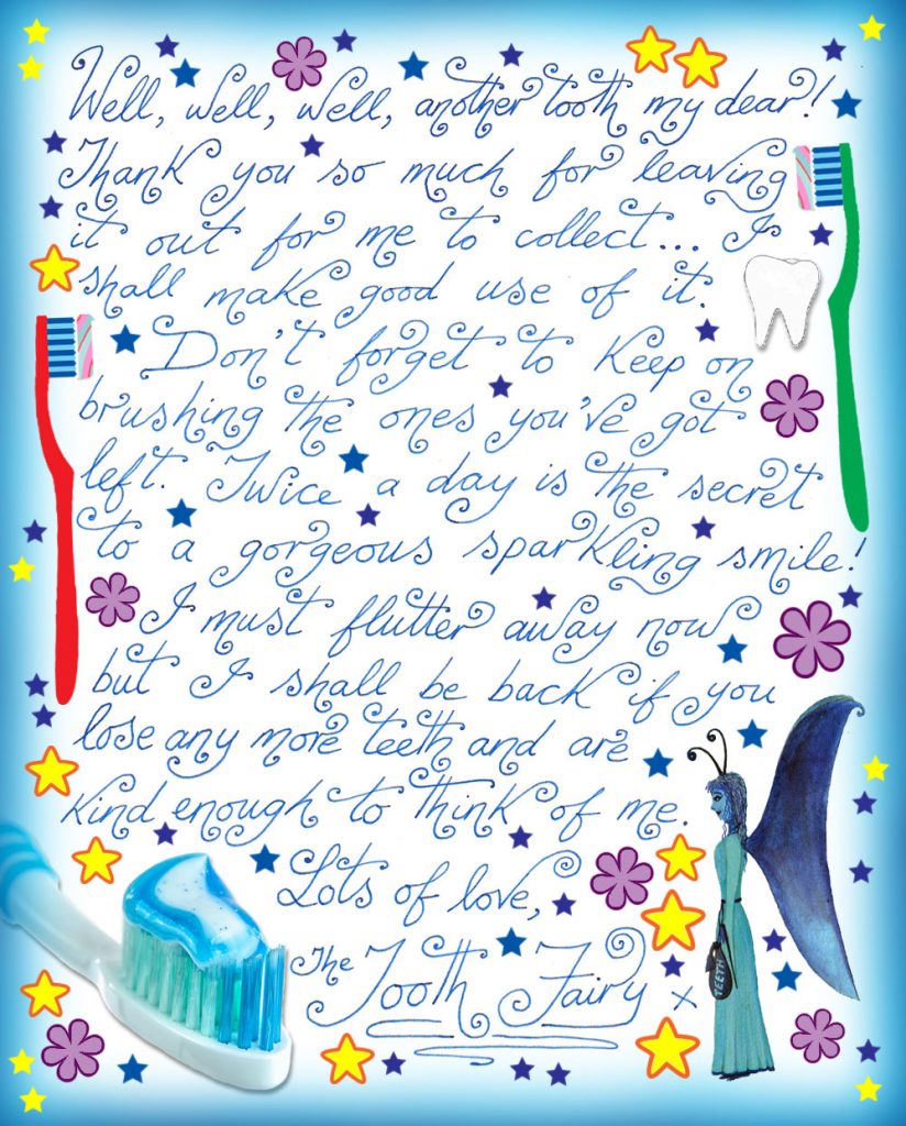 tooth fairy notes free