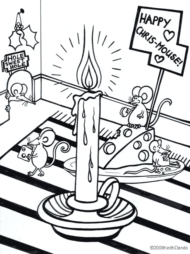 Mice eating cheese at Christmas, or as they would say "Christmouse"!