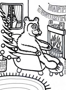 It's going to be cosy Christmas in Bear's cave!