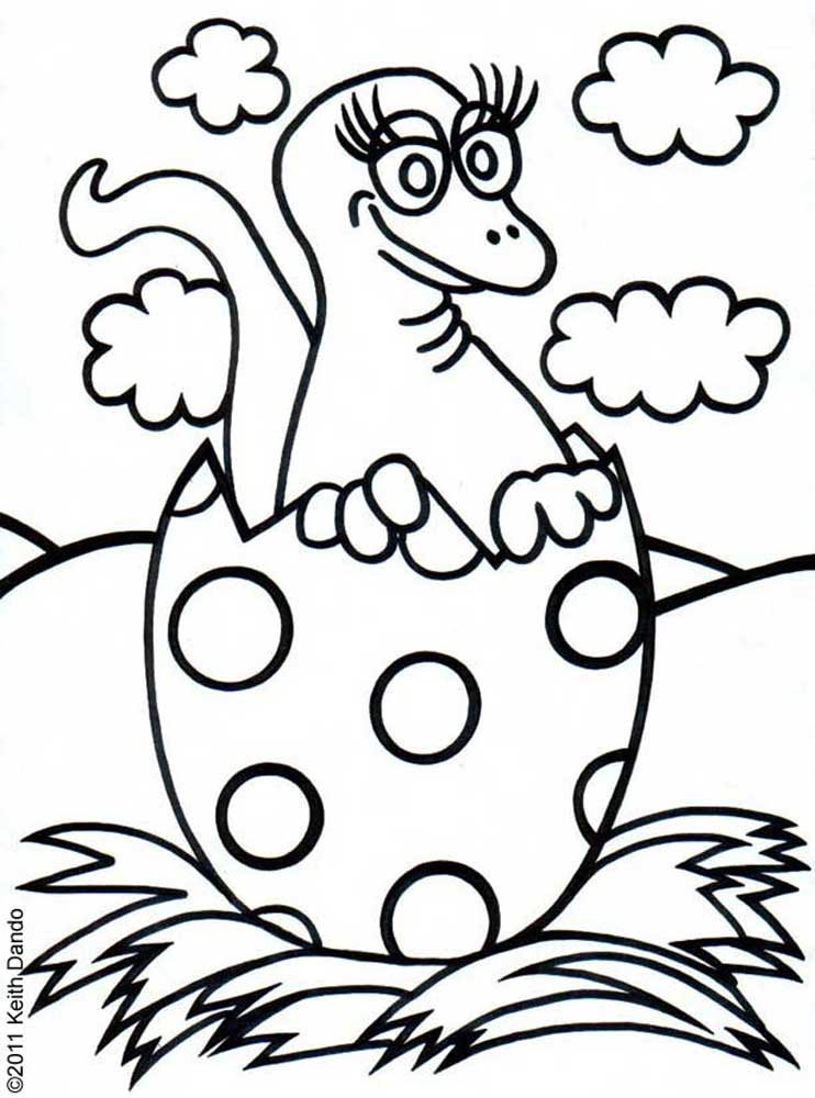 Dinosaur Egg Coloring Pages - Free & Printable!