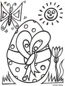 An Easter egg to colour in
