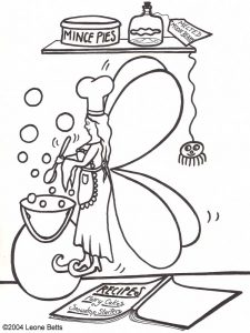 Madam Munch the fairy is the head chef at Christmas House