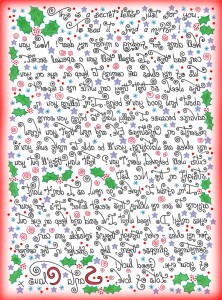 Letter from Santa “Santa's Magic Mirror Writing”