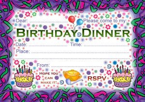 Party Invitation: Birthday Dinner