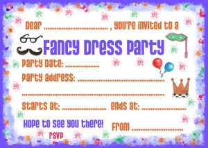 Party Invitation: Fancy Dress