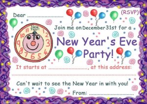 Invitation to a New Year's Eve party
