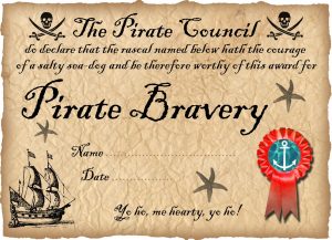 Pirate Certificates Rooftop Post Printables