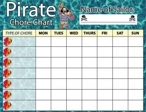 Pirate Chore Chart
