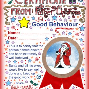 Good Behaviour Certificate from Father Christmas