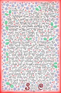Free Santa letter to say: "Please try harder to be good"