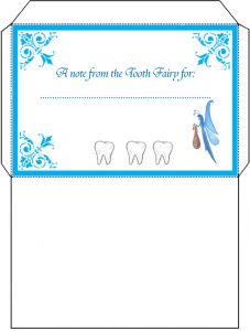 A printable Tooth Fairy letter envelope
