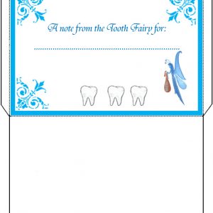 A printable Tooth Fairy letter envelope