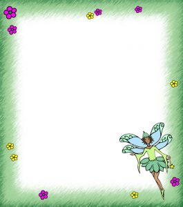Green Fairy Notepaper - Blank