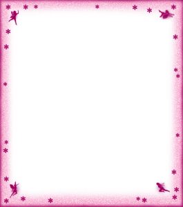 Printable Pink Fairies and Flowers Notepaper