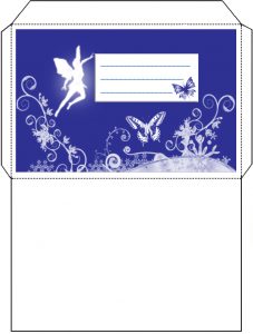 Printable fairy envelope