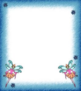 Blan fairy notepaper with twin fairy design
