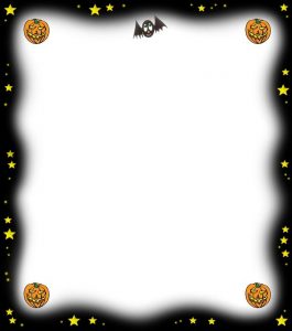 Blank notepaper to use at Halloween