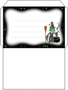 Printable witch's brew envelope