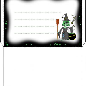 Printable witch's brew envelope