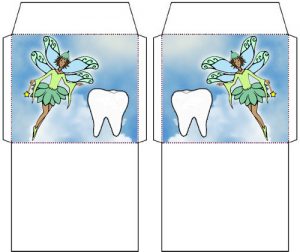 Tiny Tooth Fairy Envelope: One for a Tooth, One for Money