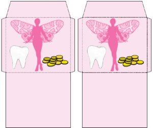 Tiny Tooth Fairy Envelope: One for a Tooth, One for Money