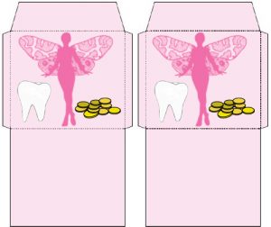 Tiny Tooth Fairy Envelope: One for a Tooth, One for Money
