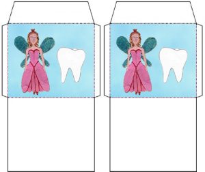 Tiny Tooth Fairy Envelope: One for a Tooth, One for Money