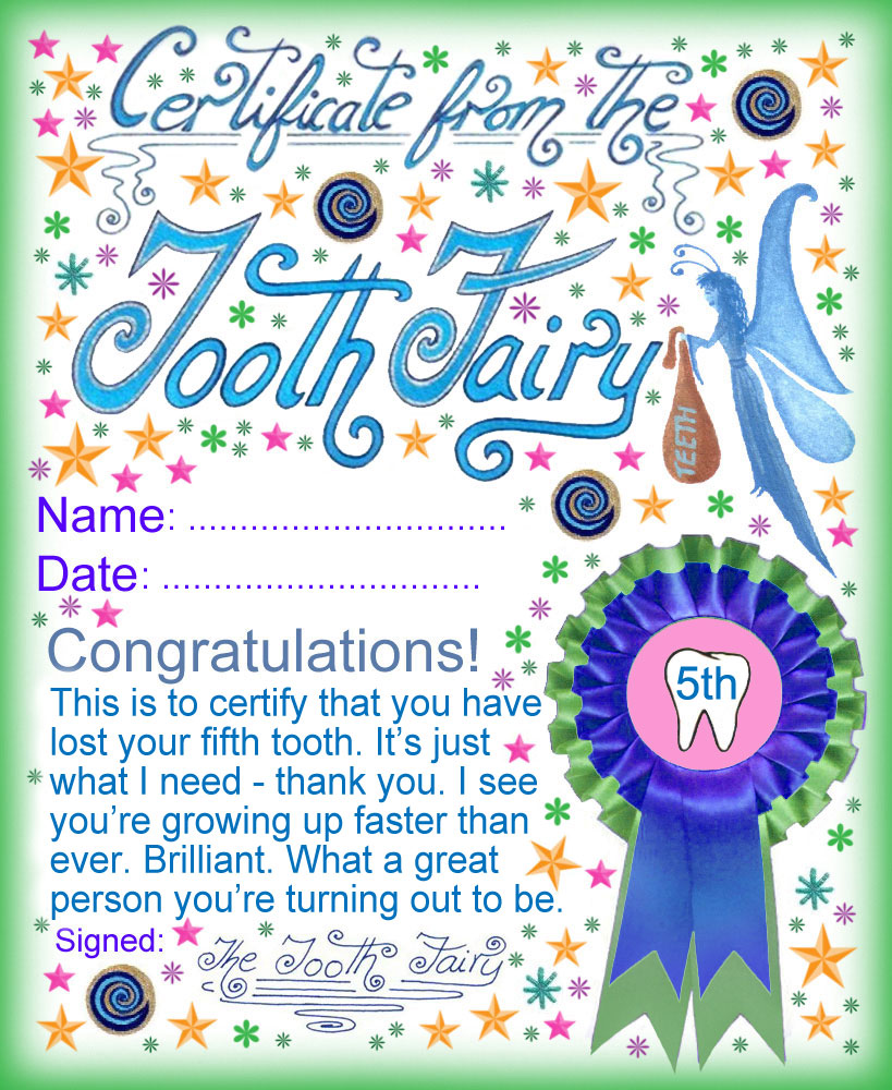 Tooth Fairy Certificate Award For Losing Your Fifth Tooth Rooftop tooth-fairy-certificate-award-for-losing-your-fifth-tooth-rooftop