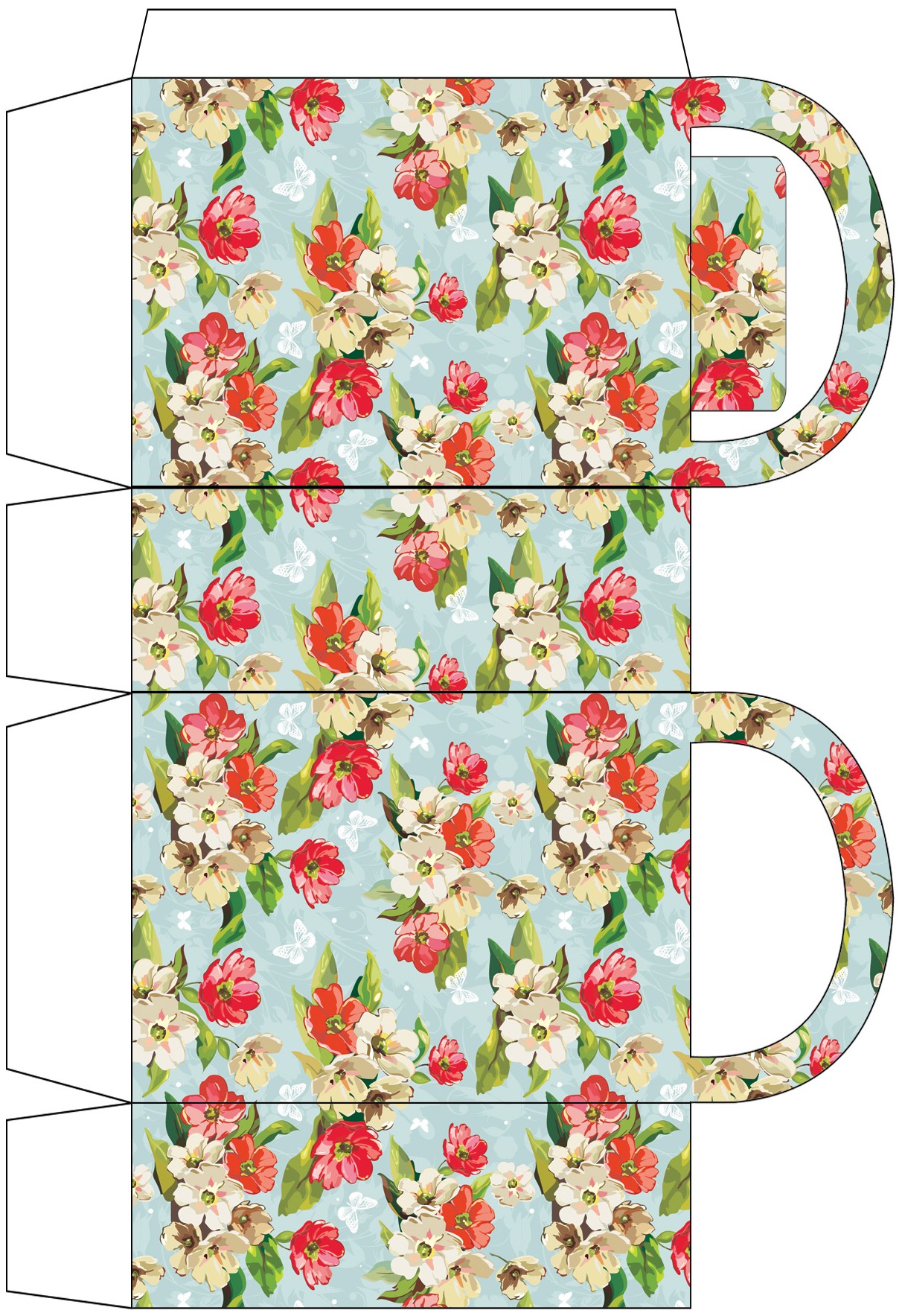 Flowers and Butterflies Party Bag