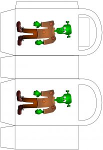 Free printable Frankenstein party bag