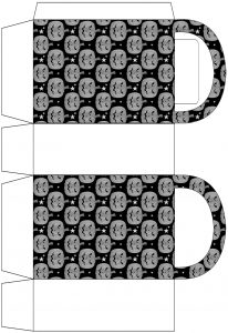 Monochrome Pumpkin Party Bag