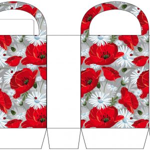 Poppies and Pansies Party Bag
