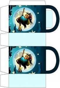 Witch on a Broomstick Party Bag