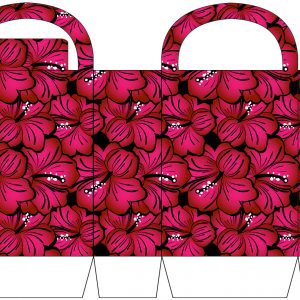 Bold Pink Floral Party Bag
