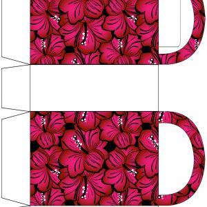 Bold Pink Blossoms Party Bag