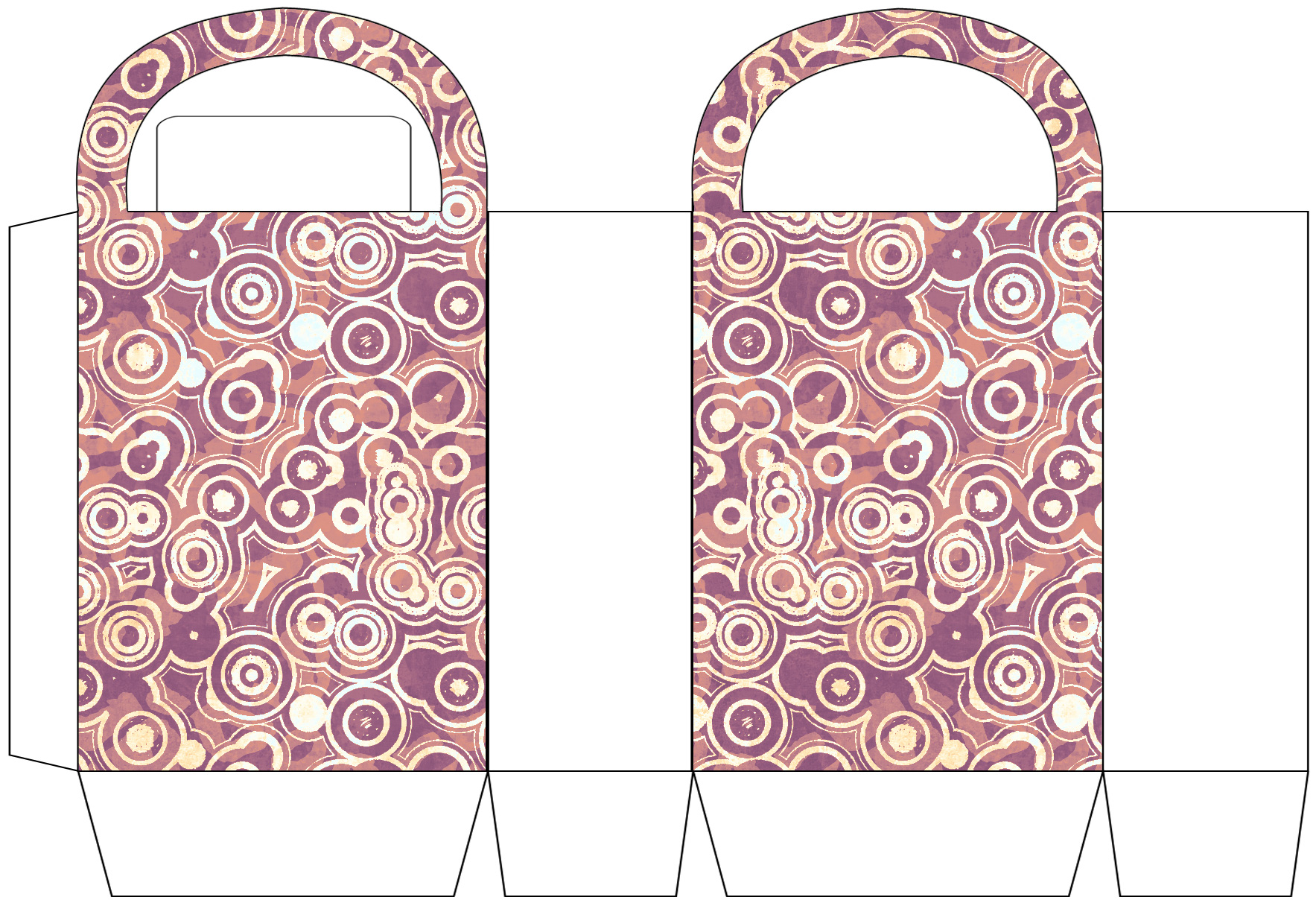 Circle Patterned Party Bag - Rooftop Post Printables