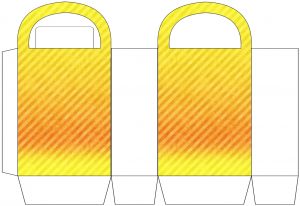 Yellow Striped Party Bag