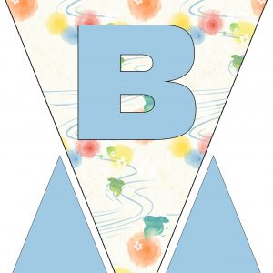Alphabet Bunting - Letter B