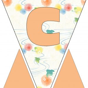 Alphabet Bunting - Letter C