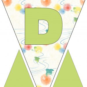 Alphabet Bunting - Letter D