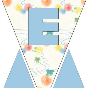 Alphabet Bunting - Letter E
